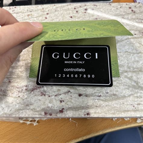 fakw gucci|Gucci authenticity card.